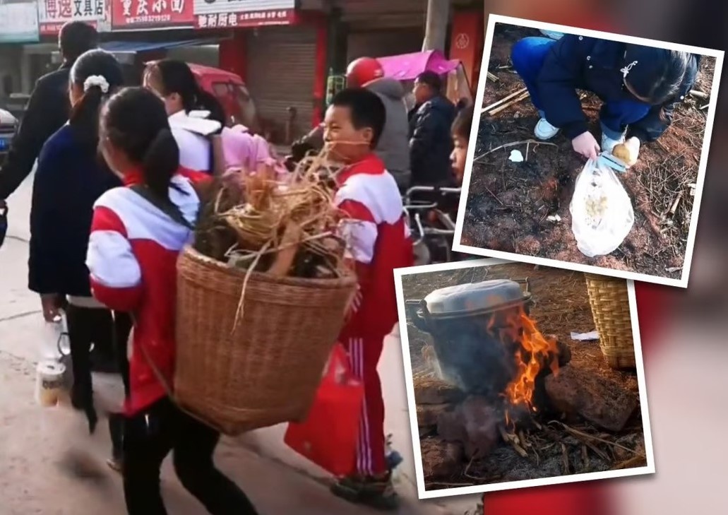 Tranh cai khi truong de hoc sinh tu mang gao, cui di nau an hinh anh