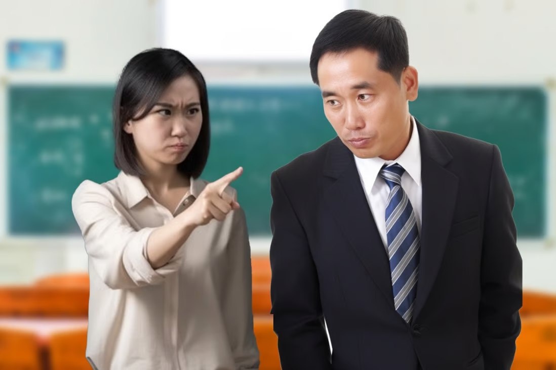 Bi giao vien duoi khoi nhom phu huynh vi than van ve bai tap cua con hinh anh