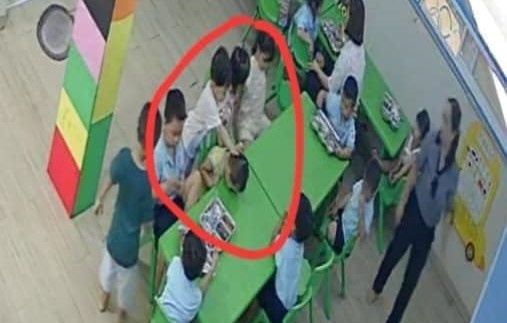 Nhom lop mam non o TP.HCM xin loi sau vu hoc sinh bi ban bat nat hinh anh