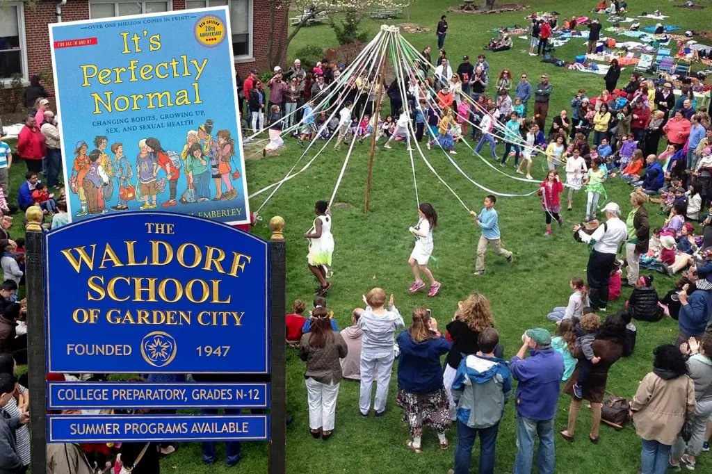 Truong o My giao duc gioi tinh bang tranh minh hoa phan cam hinh anh