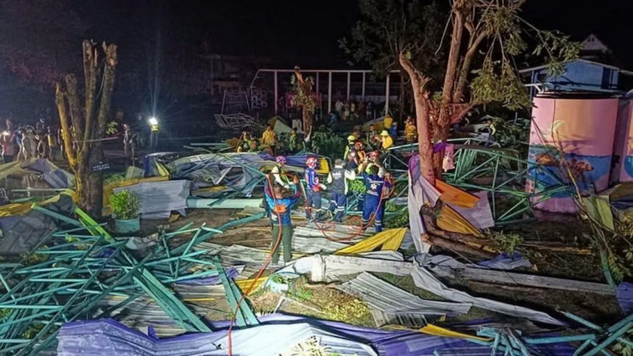 Truong hoc o Thai Lan sap mai, 4 hoc sinh tu vong hinh anh