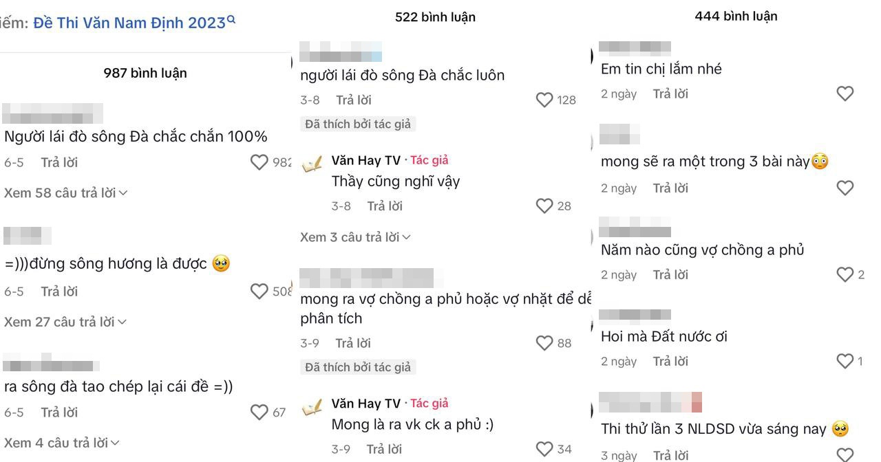 TikToker đoán đề Văn ảnh 2 TikToker doan de Van anh 2
