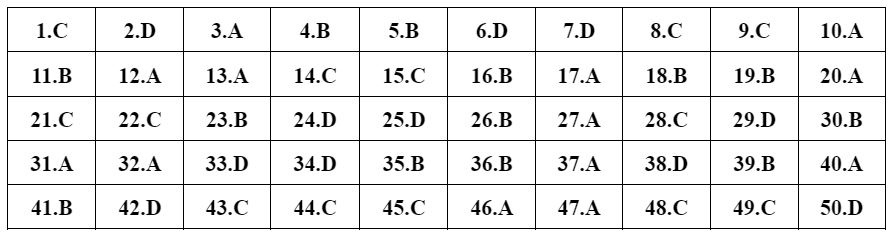 dap an 24 de Toan anh 10