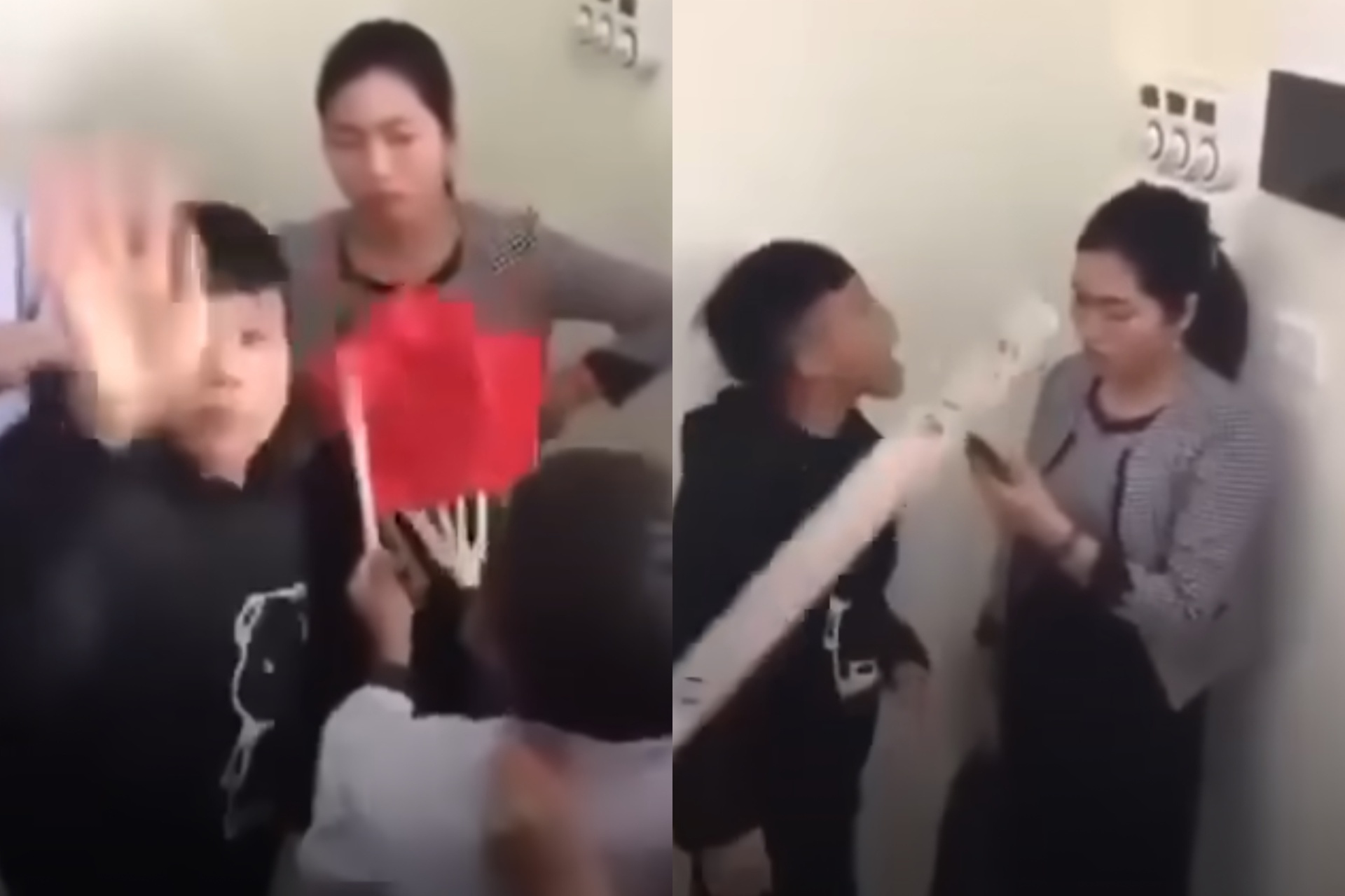 Bang hoang khi xem clip hoc sinh vang tuc, vay chui co giao hinh anh