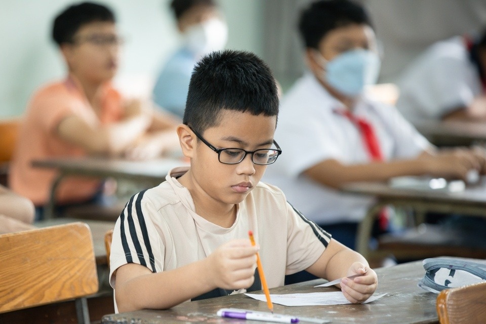 Chot lich thi lop 6 truong Tran Dai Nghia hinh anh