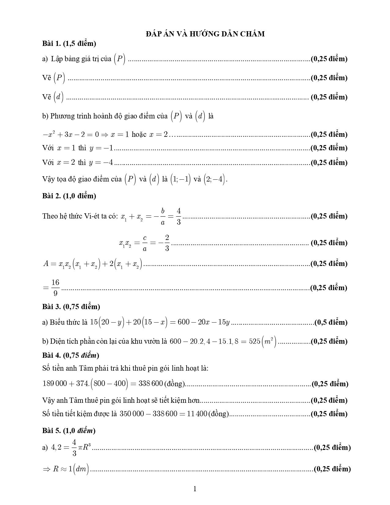 dap an thi lop 10 anh 1