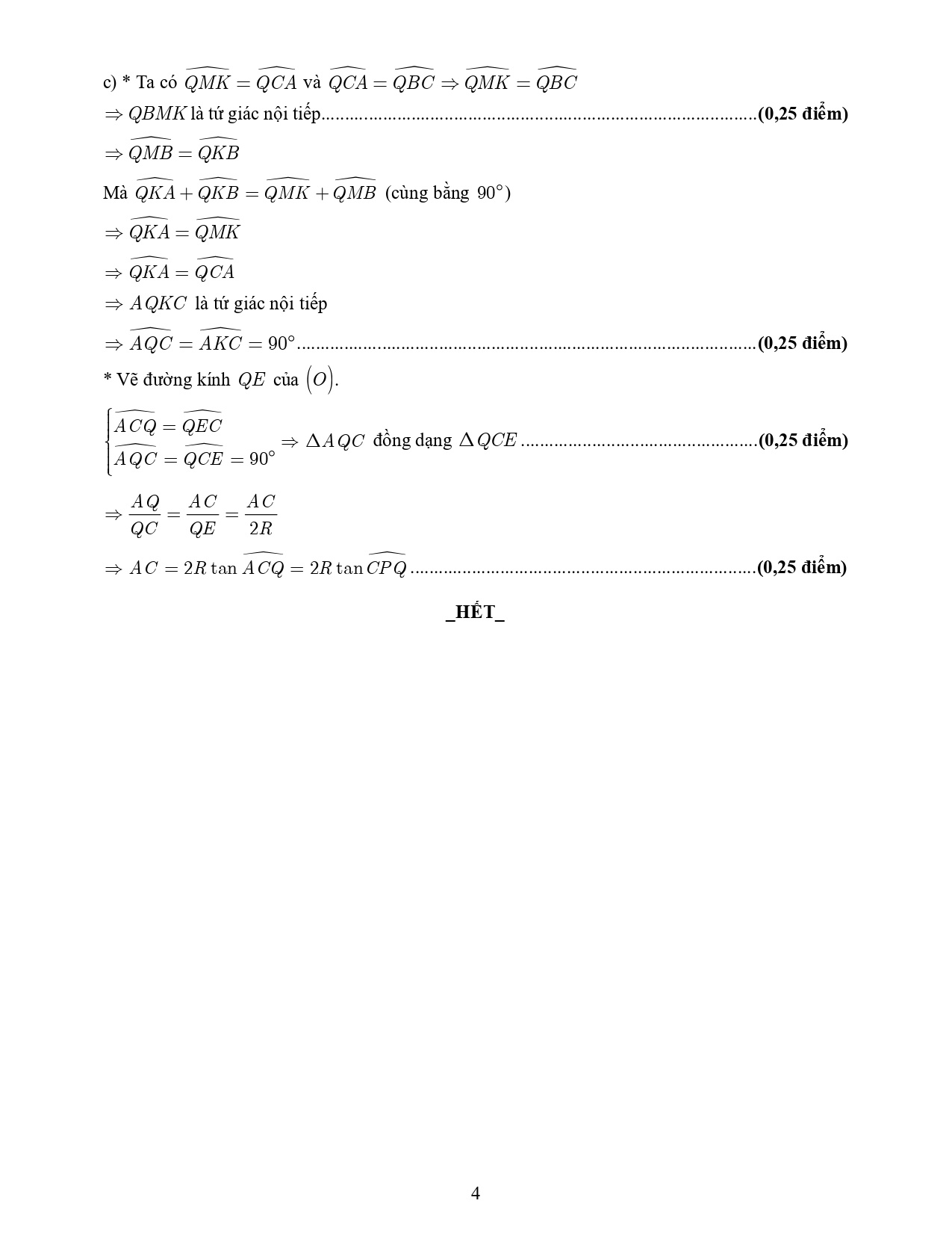 dap an thi lop 10 anh 4