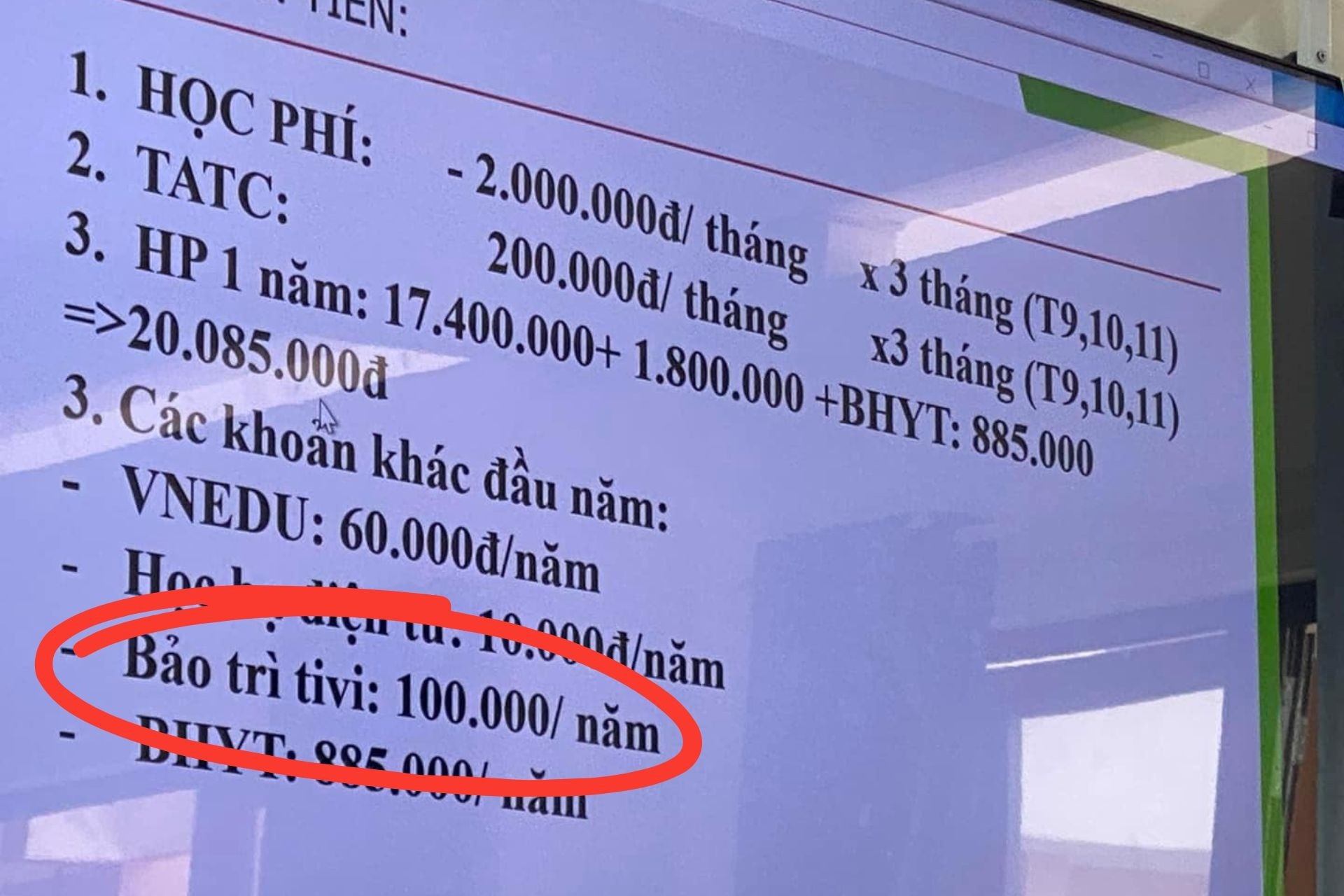 Dien bien moi vu phu huynh buc xuc tien 'bao tri tivi' 100.000 dong hinh anh