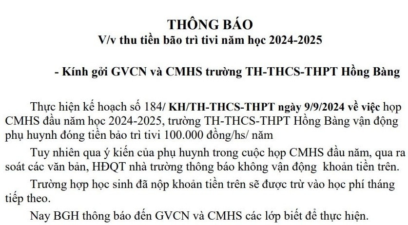 thu tien dau nam hoc anh 1