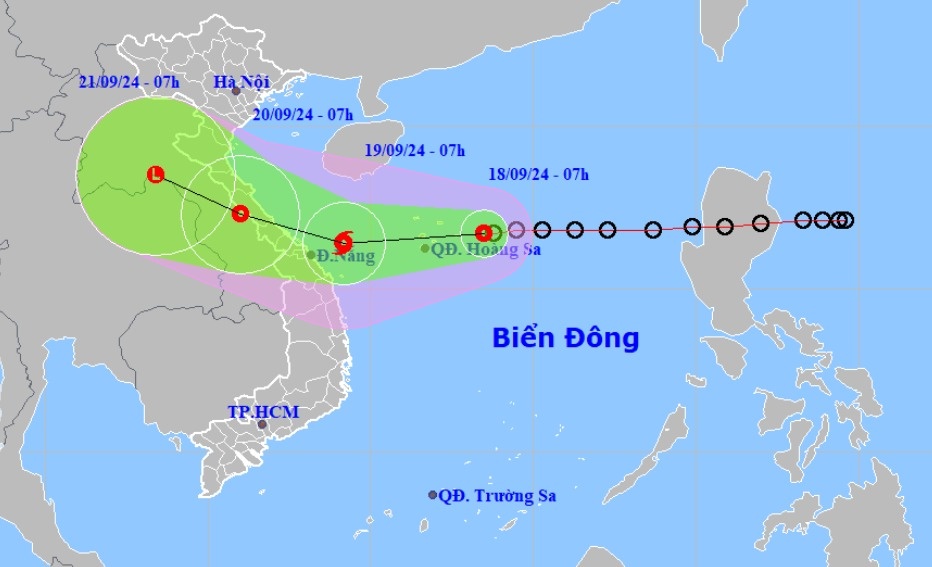 Da Nang cho hoc sinh nghi hoc tranh bao hinh anh