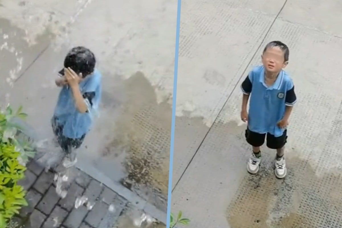 Me do nuoc len nguoi con nhung lai duoc dan mang vo tay khen ngoi hinh anh