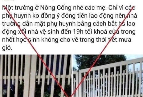 Cong an xac minh thong tin nha truong ‘dan mat’ phu huynh hinh anh