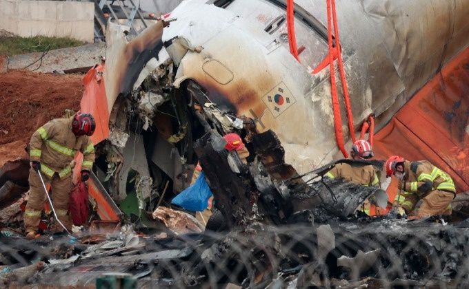 13 tre em, hoc sinh thiet mang trong tham hoa may bay o Han Quoc hinh anh