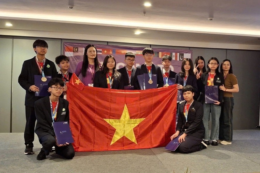 Hoc sinh Viet Nam doat 17 huy chuong tai Olympic Hoa hoc chau A ACho hinh anh