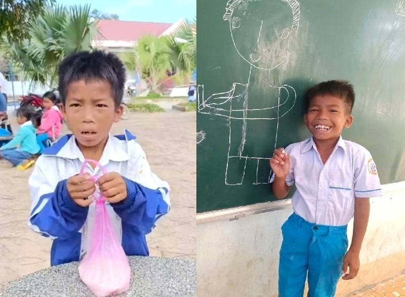 Mon qua bat ngo tu hoc tro 'ga' ban gao cho thay de co tien mua but hinh anh