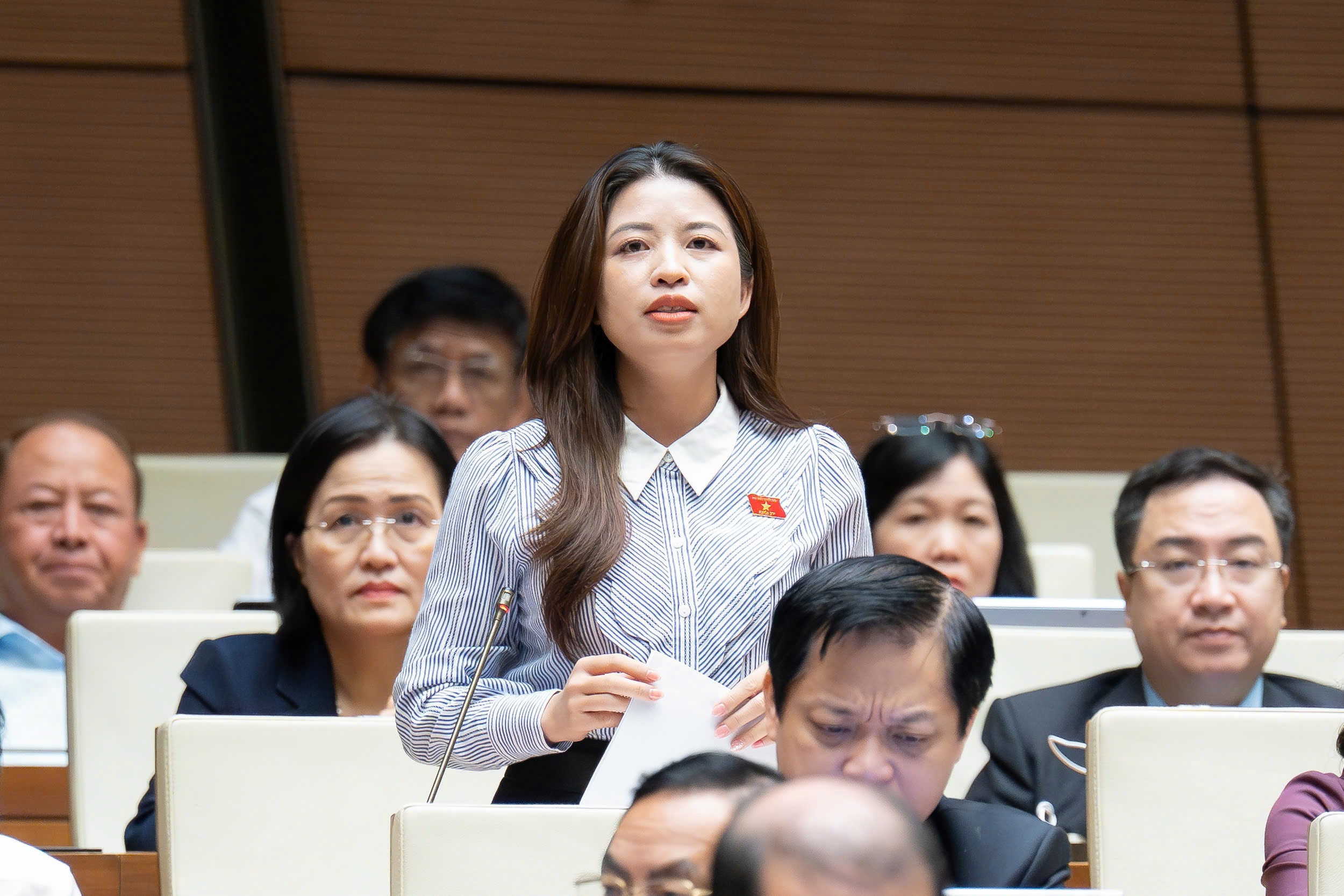 Dai bieu de nghi cha me chiu trach nhiem neu con danh ban hoc, thay co hinh anh