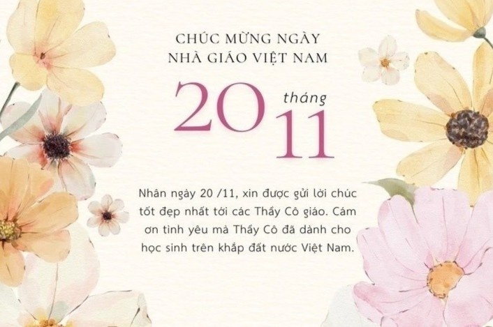 Loi chuc ngan gon va y nghia ngay Nha giao Viet Nam 20/11 hinh anh