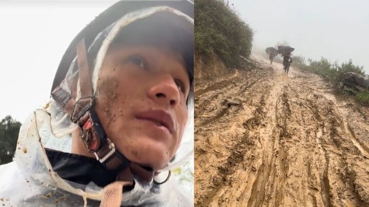 Bun ban day mat, thay giao tre kien tri huong dan hoc tro den truong hinh anh