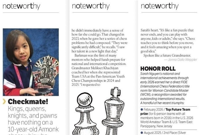 Ky thu nhi co vua goc Viet 10 tuoi gay chu y tren tap chi My hinh anh