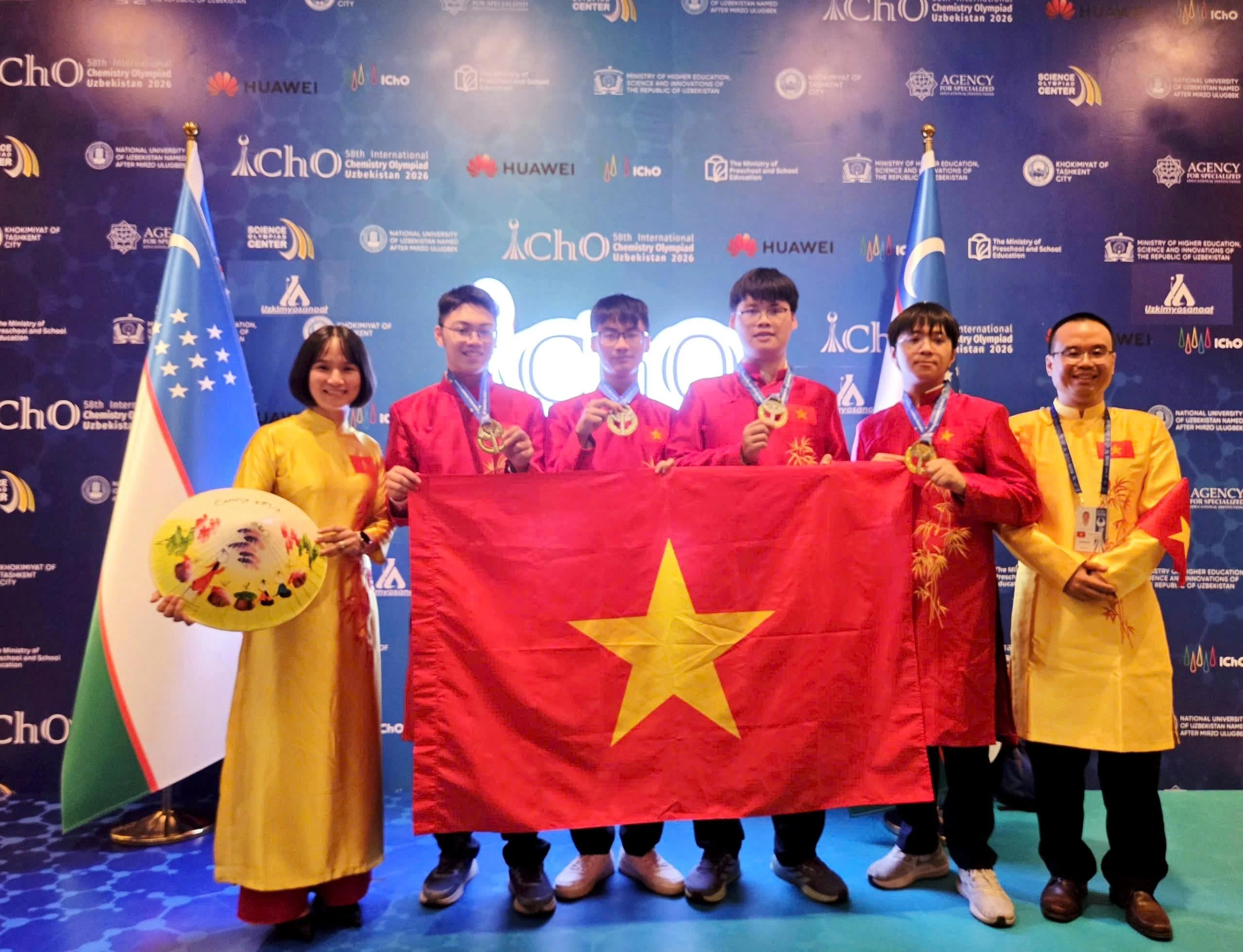 Việt Nam dẫn đầu thế giới tại Olympic Hóa học Quốc tế 2026