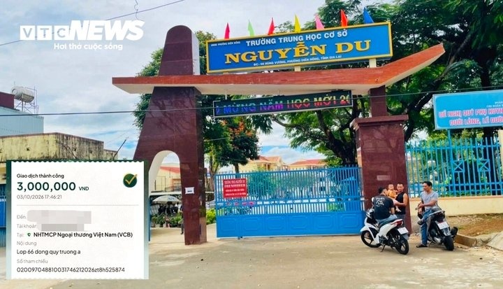Làm rõ vụ thu 3 triệu đồng/lớp chuyển vào tài khoản làm 'quỹ trường'
