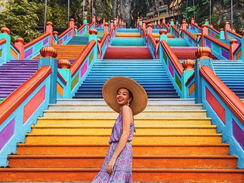 Nac thang 7 sac cau vong dep hut hon o Malaysia hinh anh