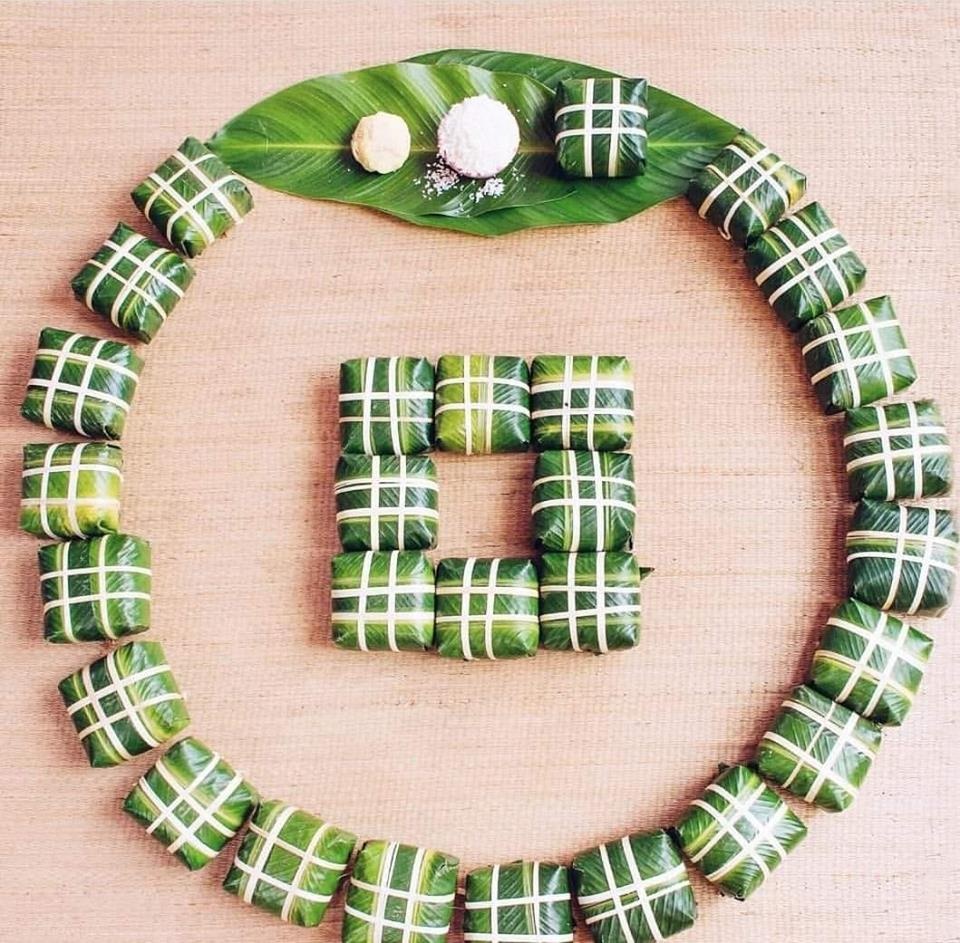 Bánh chưng, bánh tét tí hon dịp Tết ảnh 2 Banh chung, banh tet ti hon dip Tet anh 2