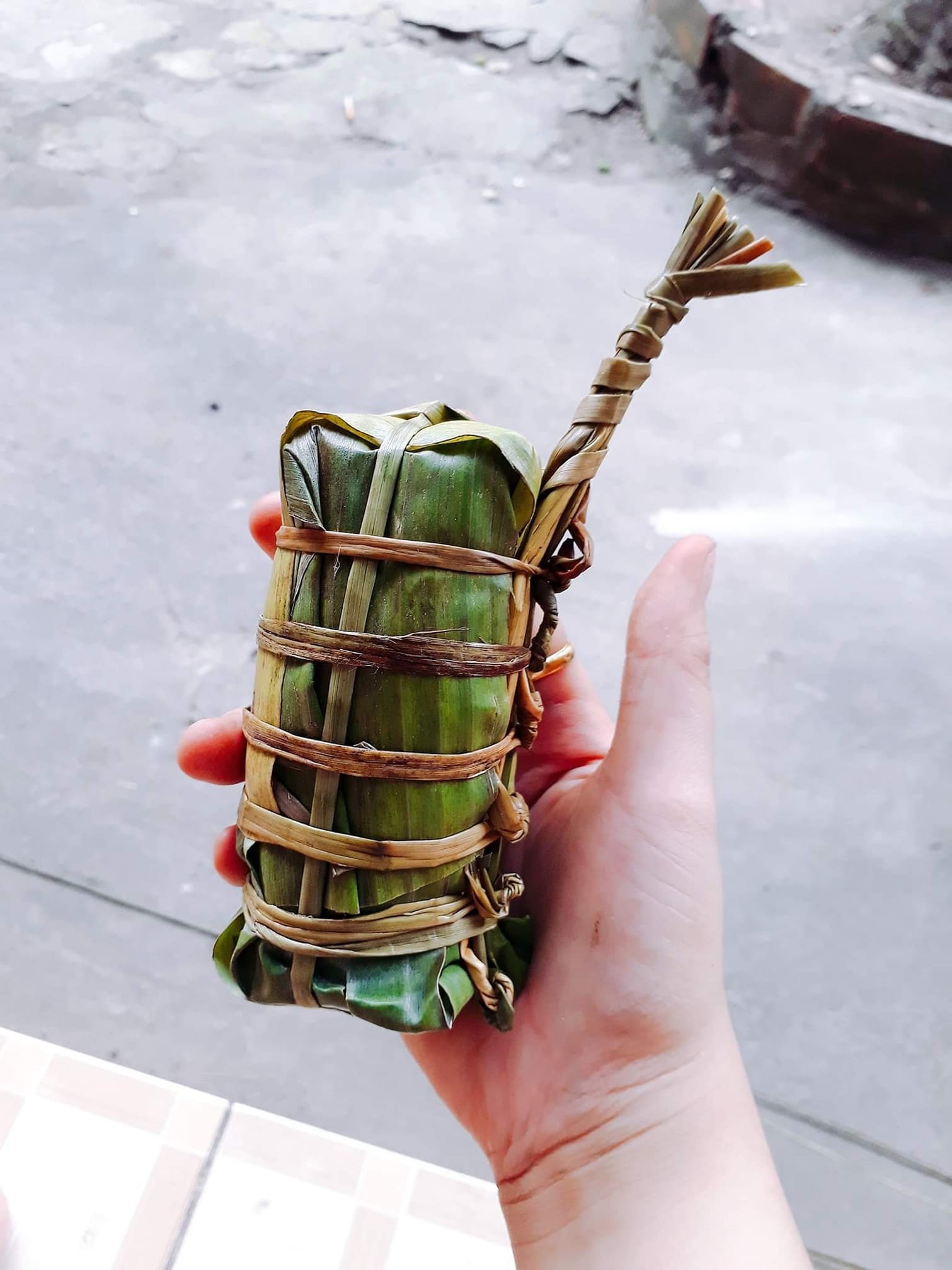 Bánh chưng, bánh tét tí hon dịp Tết ảnh 8 Banh chung, banh tet ti hon dip Tet anh 8