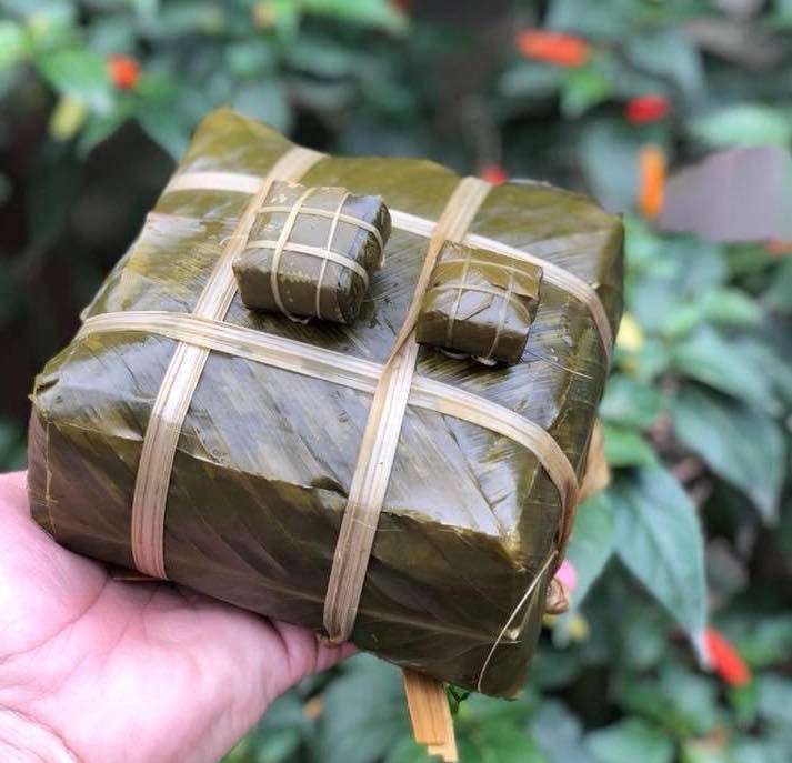 Bánh chưng, bánh tét tí hon dịp Tết ảnh 1 Banh chung, banh tet ti hon dip Tet anh 1