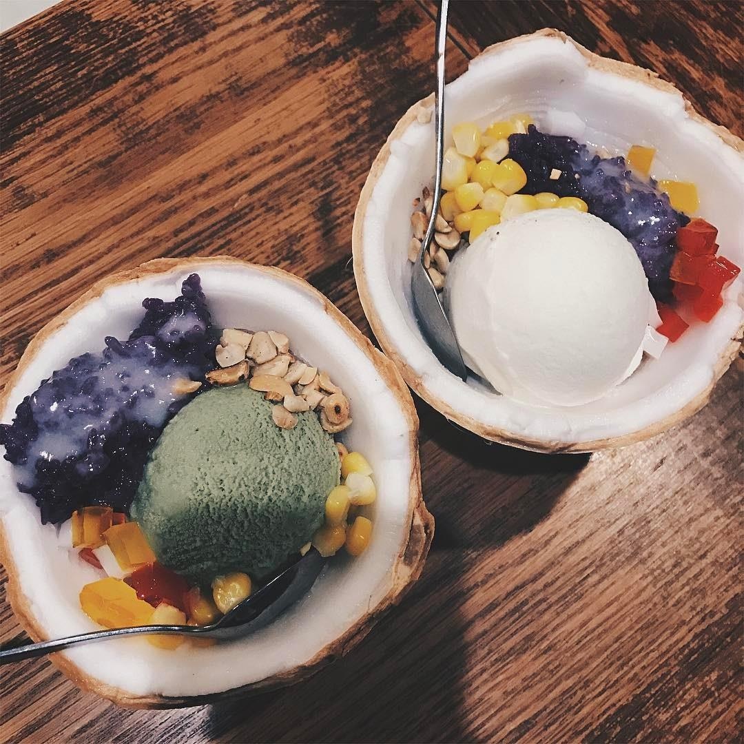 Những quán kem xôi dừa ngon ở TP.HCM ảnh 12 Nhung quan kem xoi dua ngon o TP.HCM anh 12