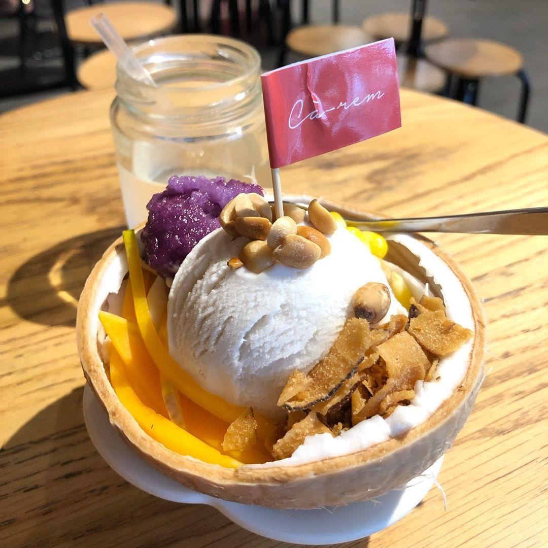 Những quán kem xôi dừa ngon ở TP.HCM ảnh 4 Nhung quan kem xoi dua ngon o TP.HCM anh 4