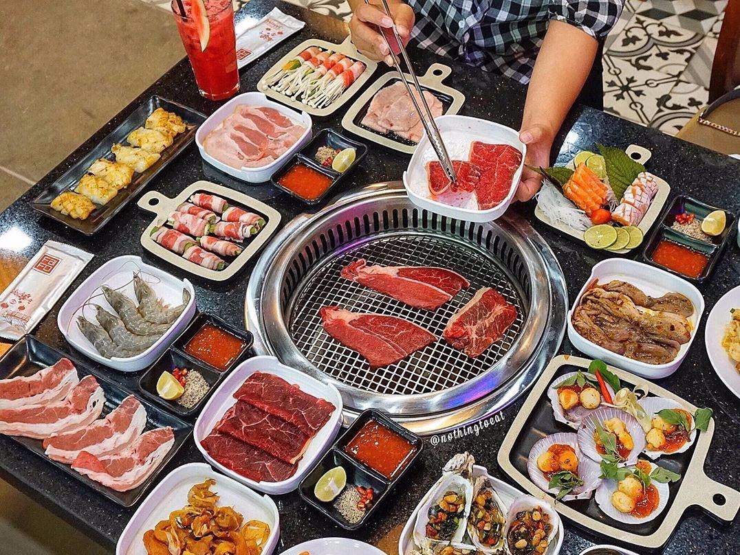 An uong tha ga tai 4 nha hang buffet nuong o Da Nang hinh anh