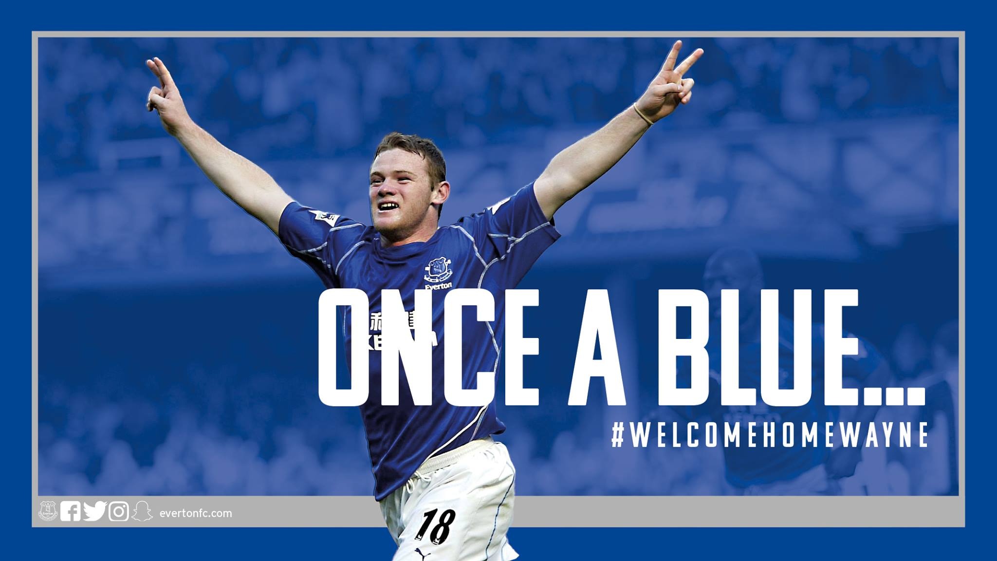 Everton lam clip 'doc' mung Rooney ve nha hinh anh