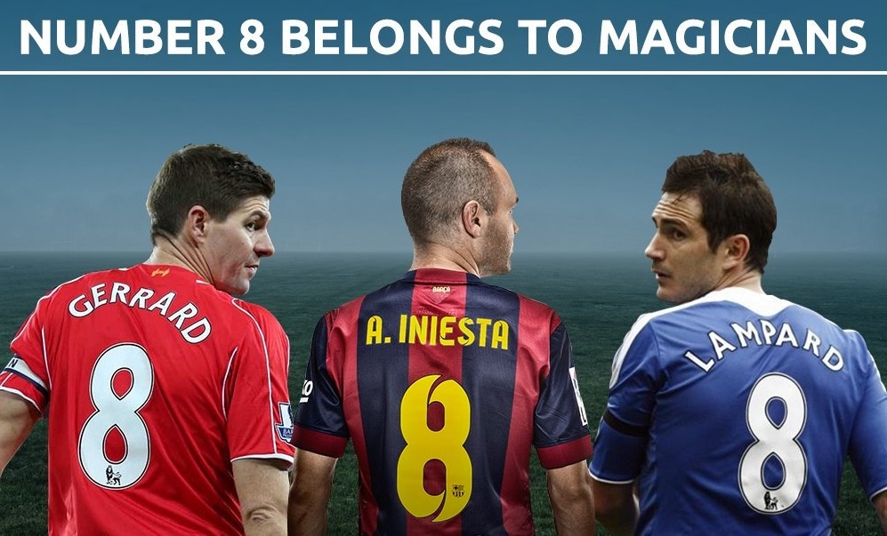 Lampard, Iniesta va nhung cau thu mac ao so 8 noi tieng nhat lich su hinh anh