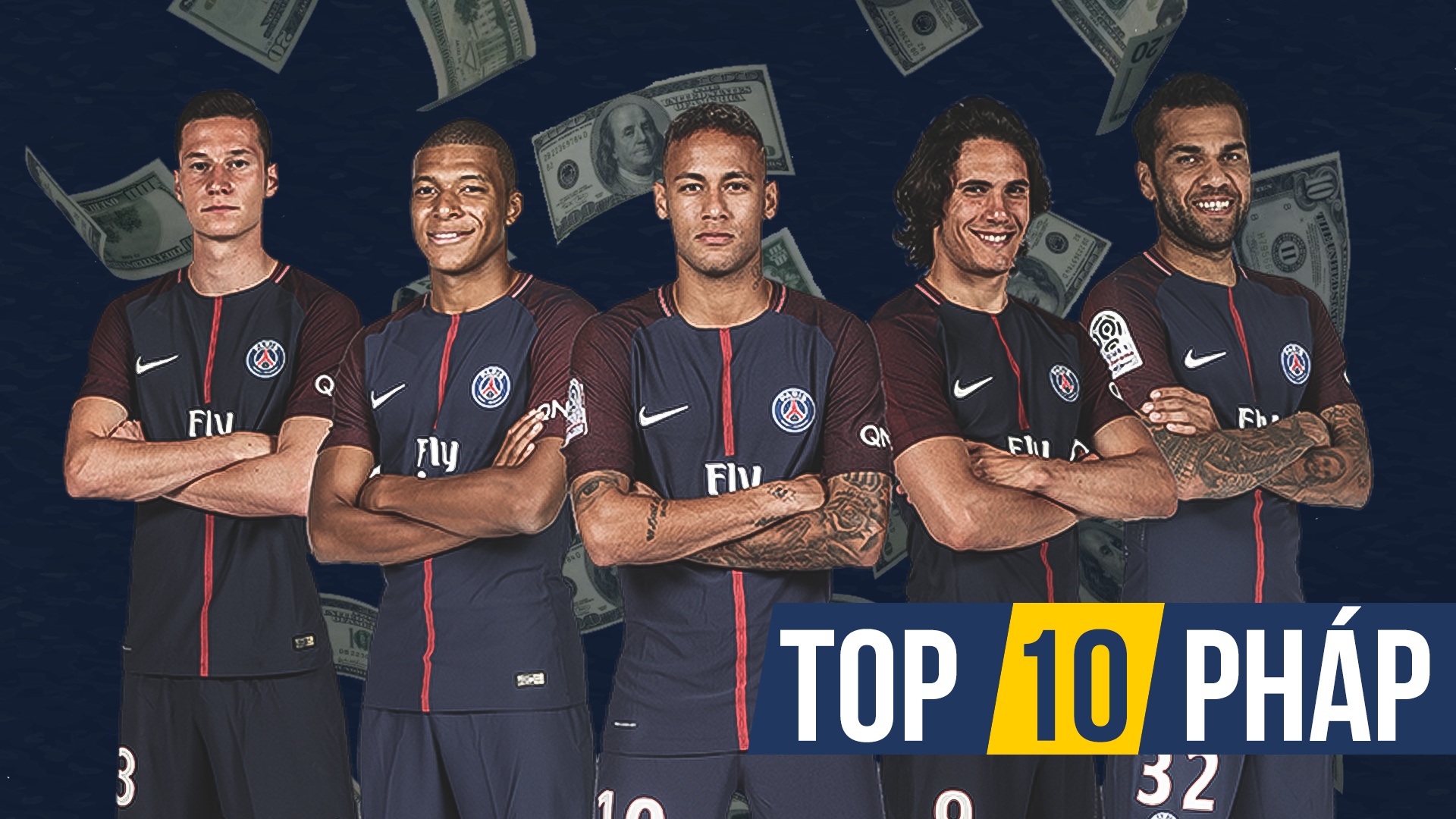 PSG thong tri top 10 cau thu huong luong cao nhat Ligue 1 hinh anh