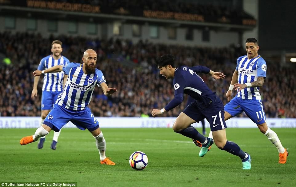 Harry Kane ghi ban trong ngay Tottenham hoa bac nhuoc Brighton anh 4