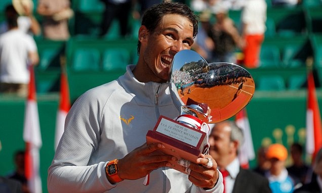 Highlights Da bai Nishikori, Nadal vo dich Monte Carlo lan thu 11 hinh anh