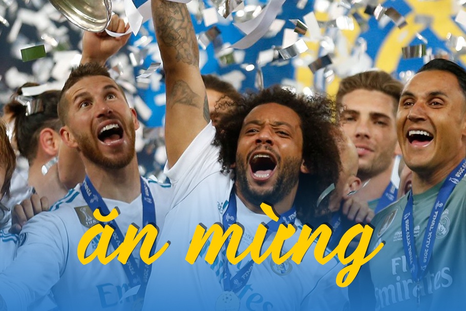 Ramos cam cup, lac lu theo nhac an mung chuc vo dich hinh anh