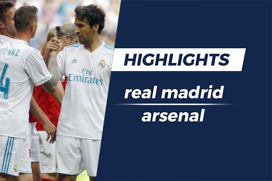 Highlights Raul lap cong, huyen thoai Real thang Arsenal hinh anh