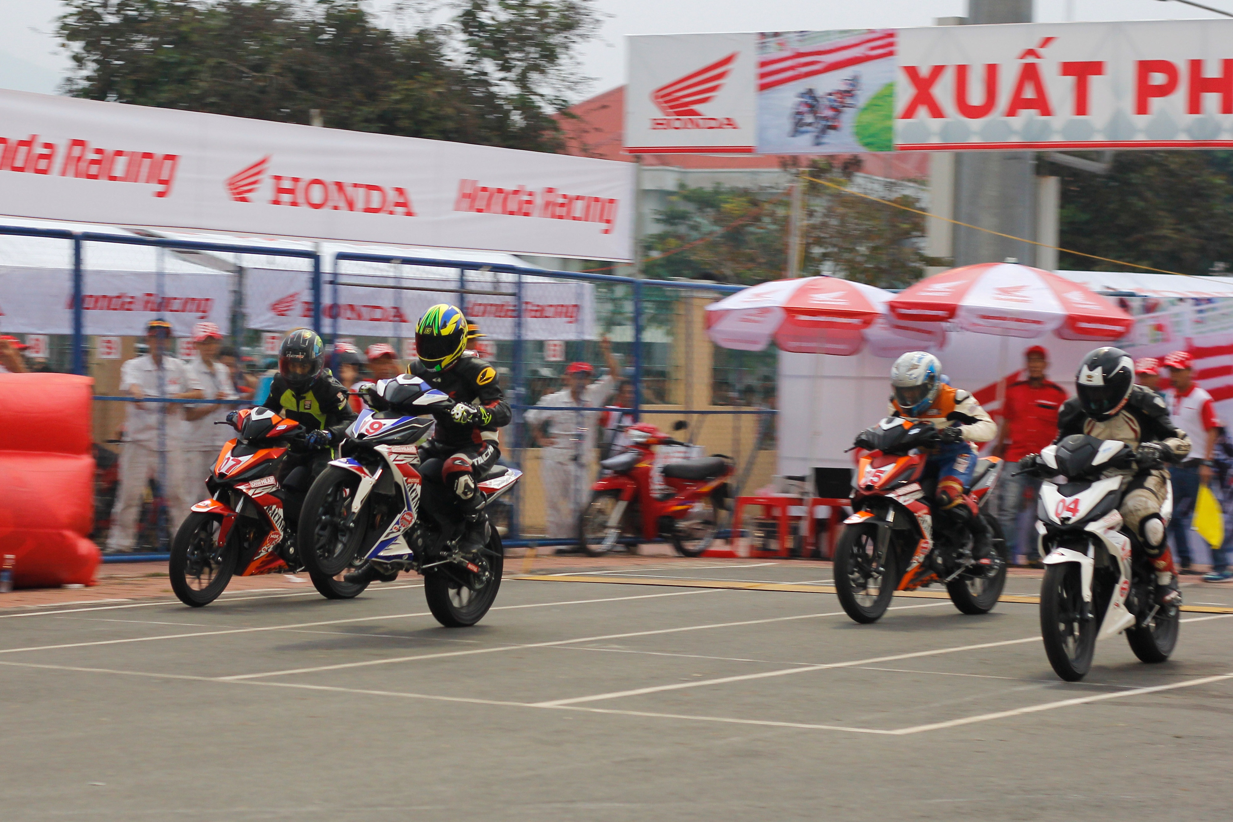 Honda to chuc giai dua xe tai Ba Ria anh 1