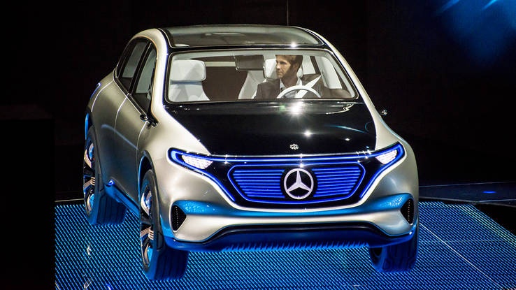 Mercedes ra mắt mẫu hatchback chạy điện EQ A Concept ảnh 2 Mercedes ra mat mau hatchback chay dien EQ A Concept anh 2
