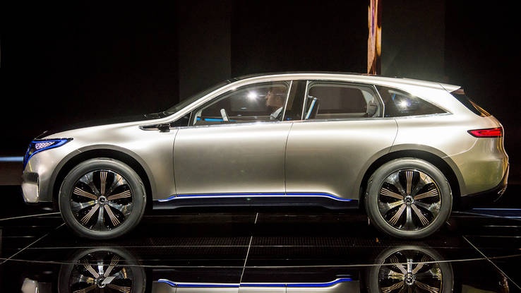 Mercedes ra mắt mẫu hatchback chạy điện EQ A Concept ảnh 1 Mercedes ra mat mau hatchback chay dien EQ A Concept anh 1