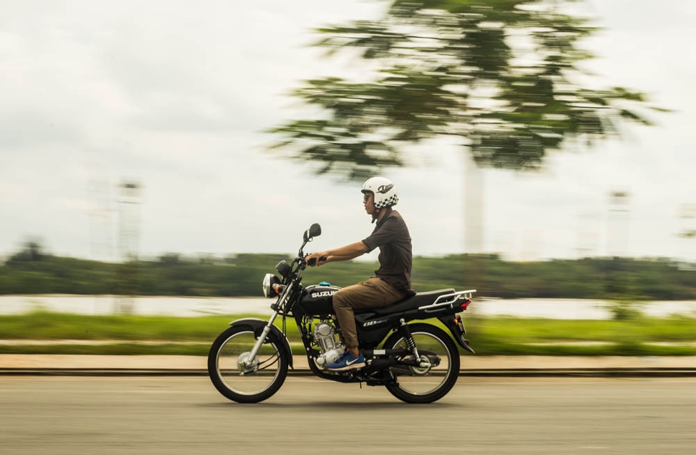 Danh gia Suzuki GD110 - xe con tay co dien gia re tai Viet Nam hinh anh