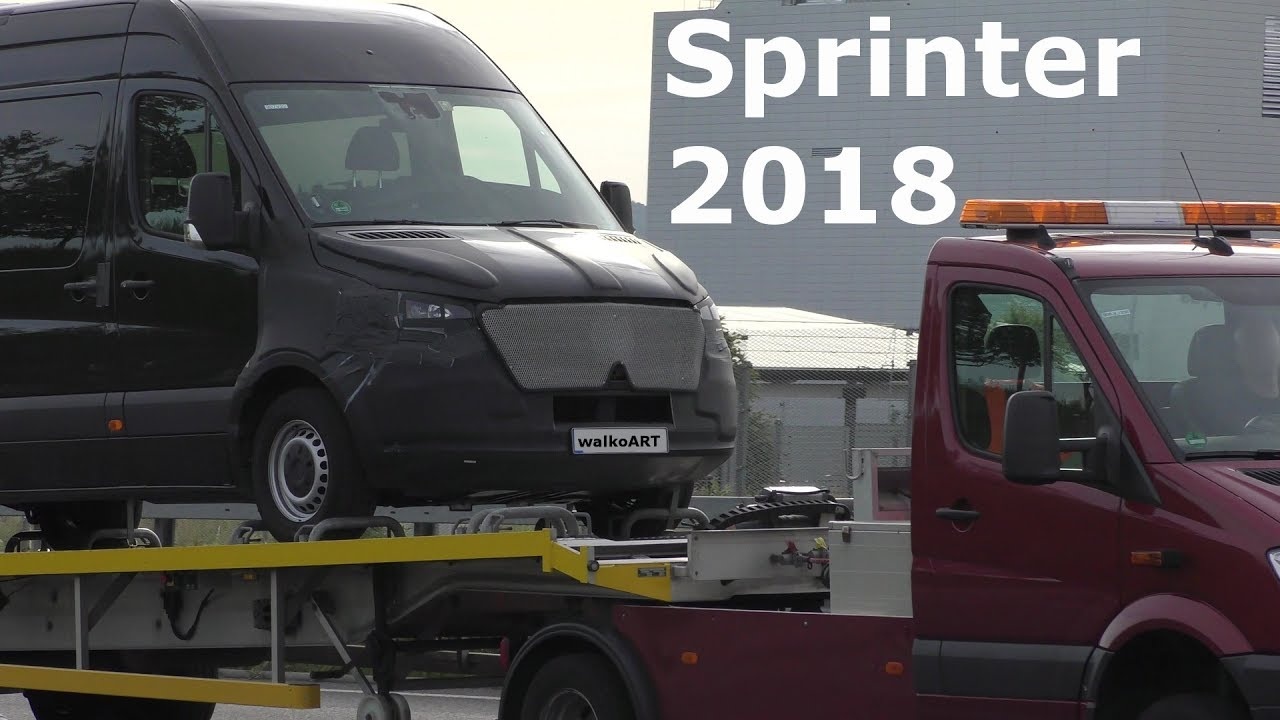 Mercedes Sprinter 2018 thu nghiem lo dien tren duong cong cong hinh anh
