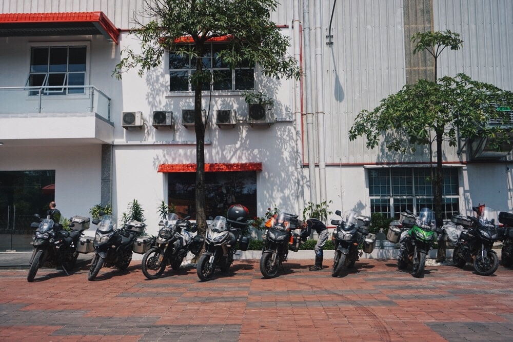 Dan moto khung phuot Tam giac vang dung chan tai Long An anh 1