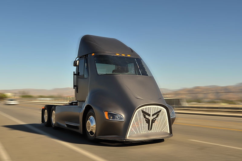 Thor Trucks ET-One - sieu dau keo dien thach thuc Tesla Semi hinh anh