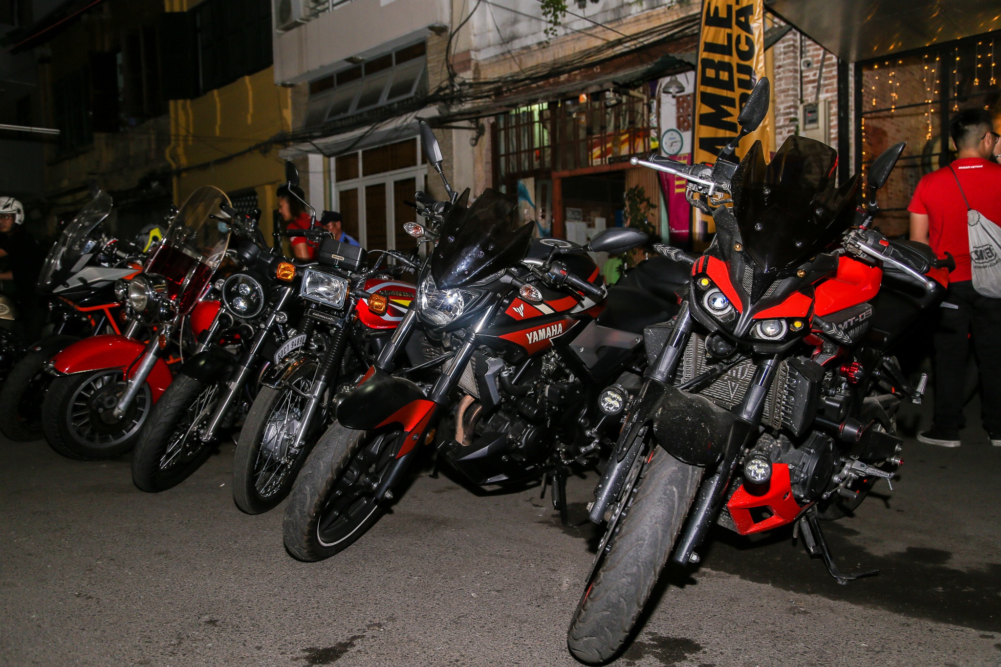 Dan moto khung quy tu tai trung tam Sai Gon trong ngay hoi giao luu anh 1