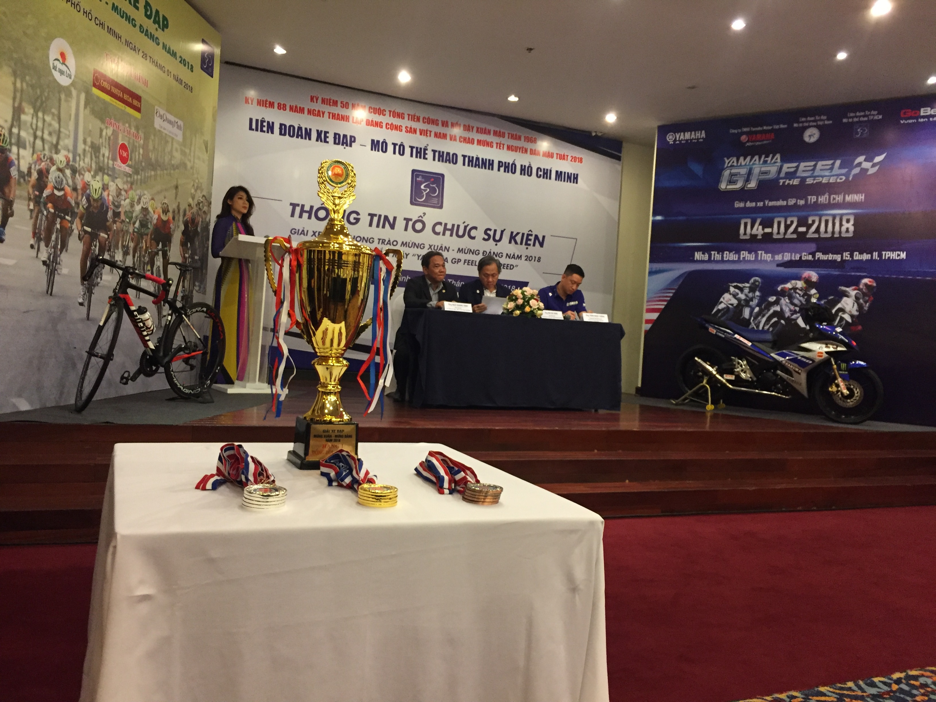 Giai dua xe dap,  xe moto mung Xuan 2018 se to chuc tai TP HCM anh 1