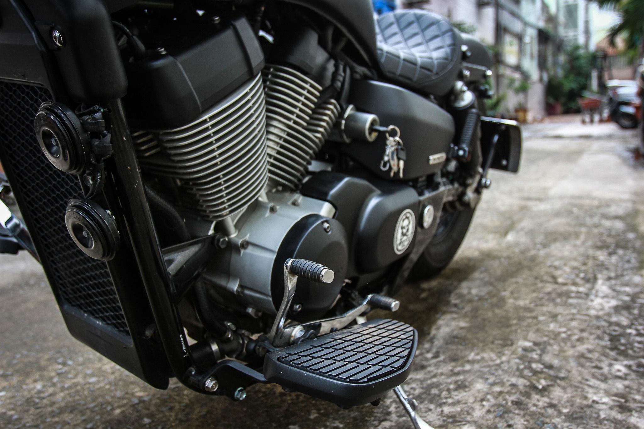 Chiem nguong Honda Shadow Aero 750 do phong cach bobber tai Sai Gon anh 12