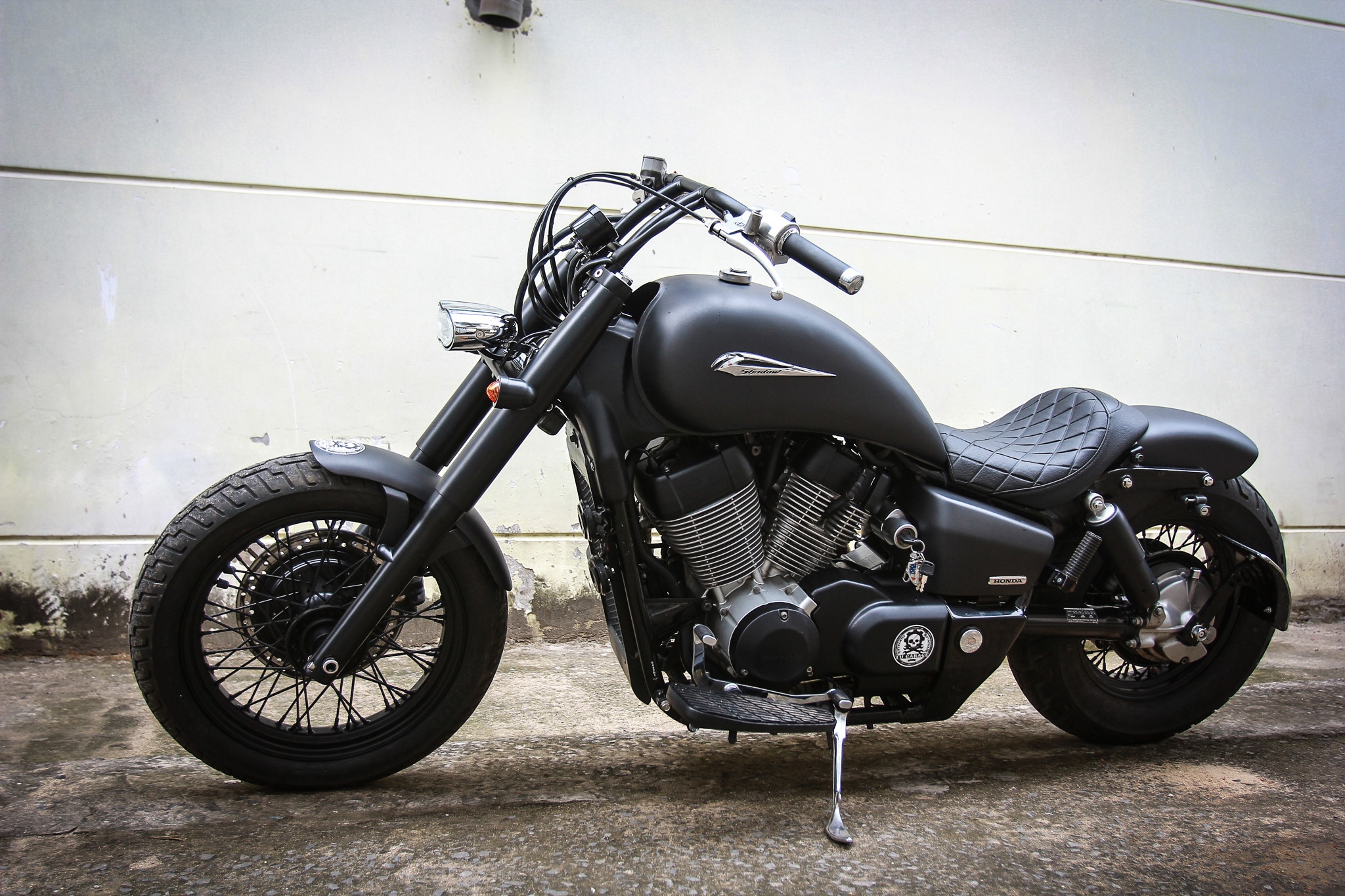 Chiem nguong Honda Shadow Aero 750 do phong cach bobber tai Sai Gon anh 7